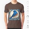 Bluebird Colour 03 T Shirt Big Size 100 Cotton Bluebird Bluebird Art Bluebird Watercolour Bluebird Design Bluebird Feathers