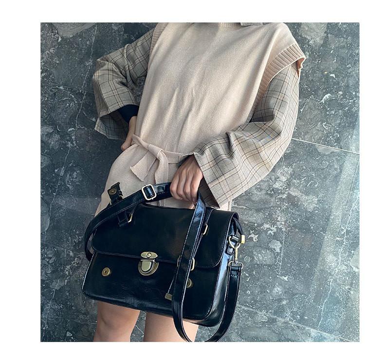 Винтажная вощеная коровья кожаная сумка через плечо для мобильного телефона с двойной молнией