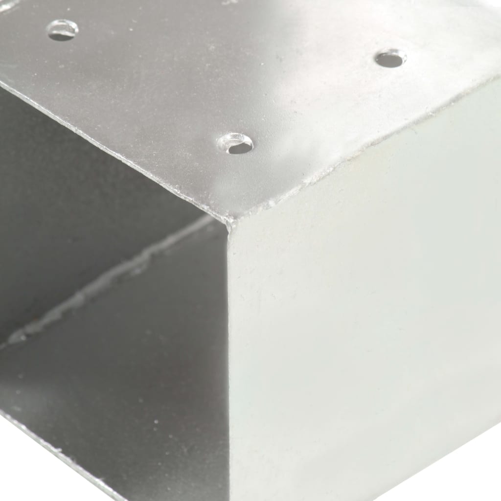 Post Connectors 4 pcs T shaped Galvanized Metal 91 x 91 mm