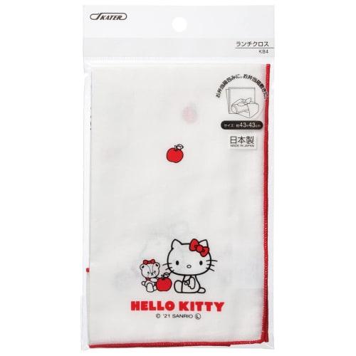 Skater Lunch Box Lunch Cross 43 x 43cm Kitty & Tiny Cham Sanrio Girl Made in Japan KB4-A