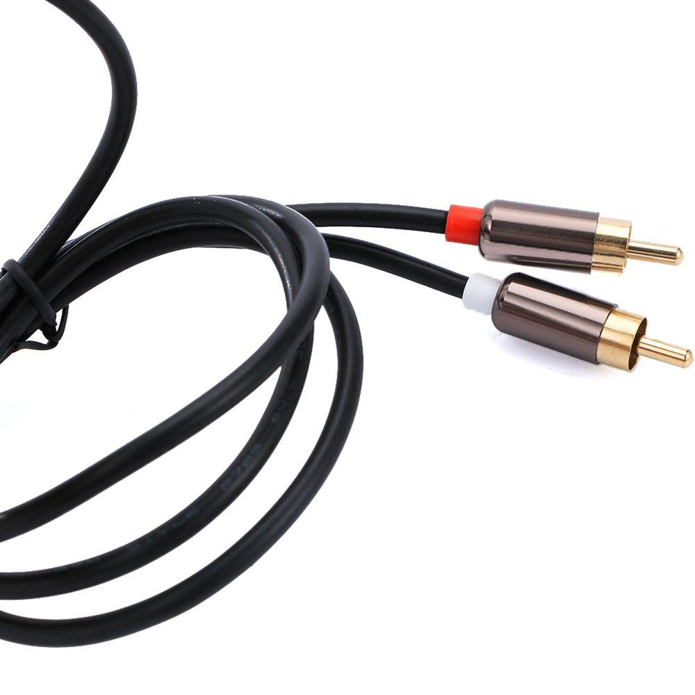 Computer DVD Amplifier RCA Male Speaker Headphone 3.5 To 2RCA Audio Cable Splitter RCA Cable