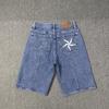 Corteiz Alcatraz Denim Set Western Style Jacket Loose Jeans Streetwear Young Adults