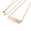 Les Trésors De Lily [J0160] - White 'Sissi' Gold-Plated Necklace