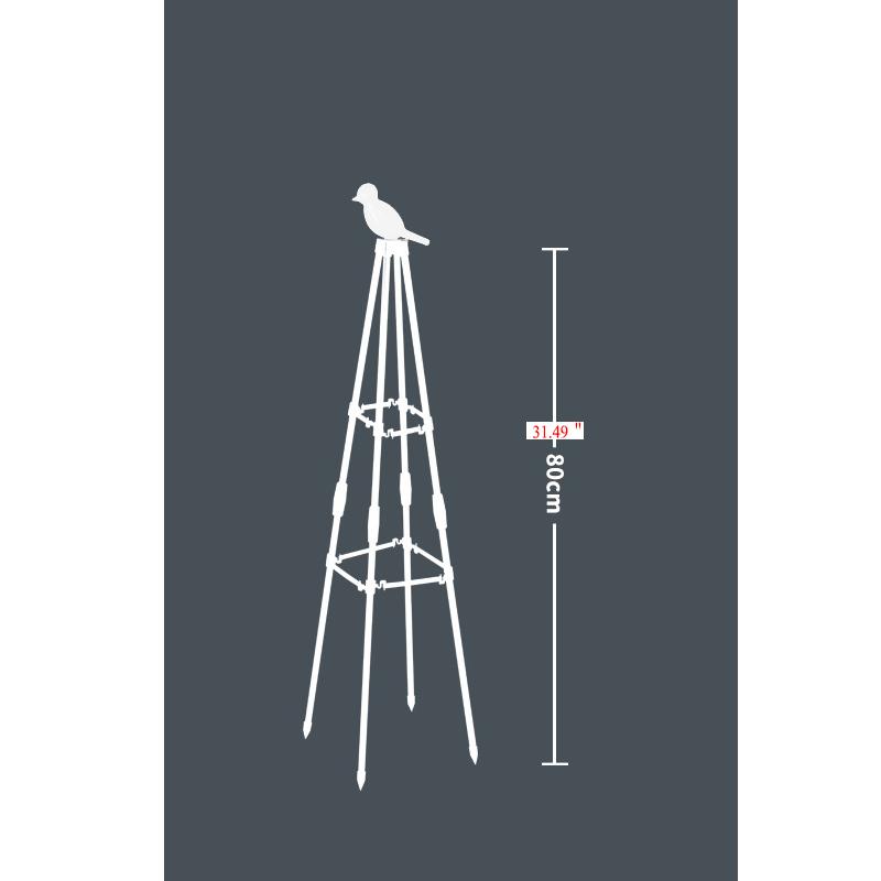 Outdoor Garden Metal Obelisk Climbing Plant Support Frame Trellis New