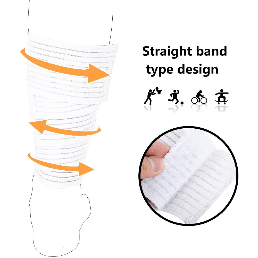Sports Elastic Band Lifting Compression Leg Support Knee Strap Band Brace White