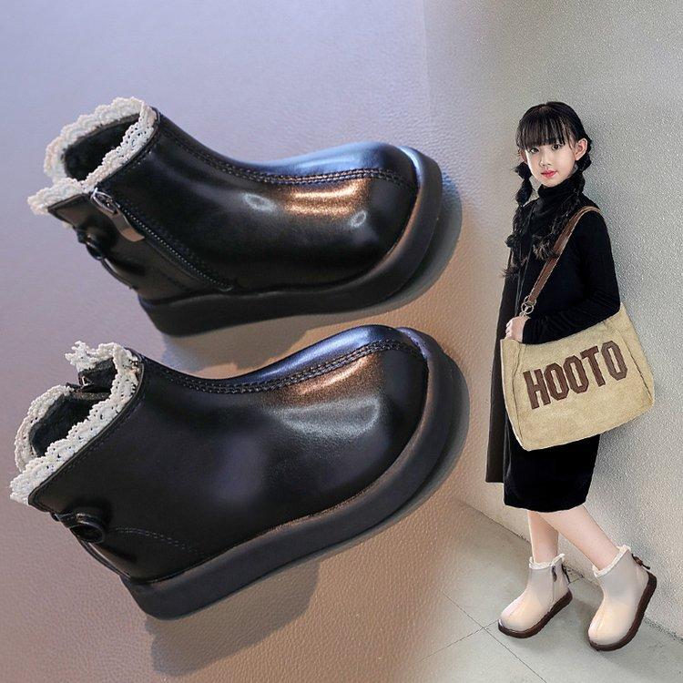 Children'S Martin Boots Foreign Trade New Baby Soft-Soled Princess Boots Korean Version Medium And Older Children'S Non-Slip Casual Boots