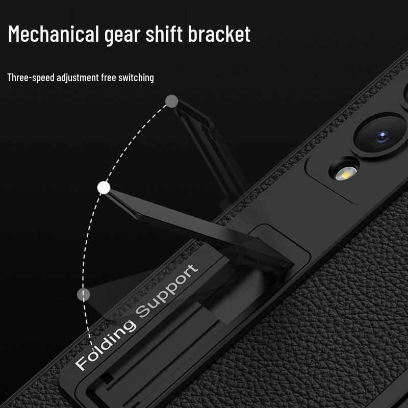Кожаный чехол-подставка Samsung Fold4 - Креативный, Складной, Ударопрочный дизайн