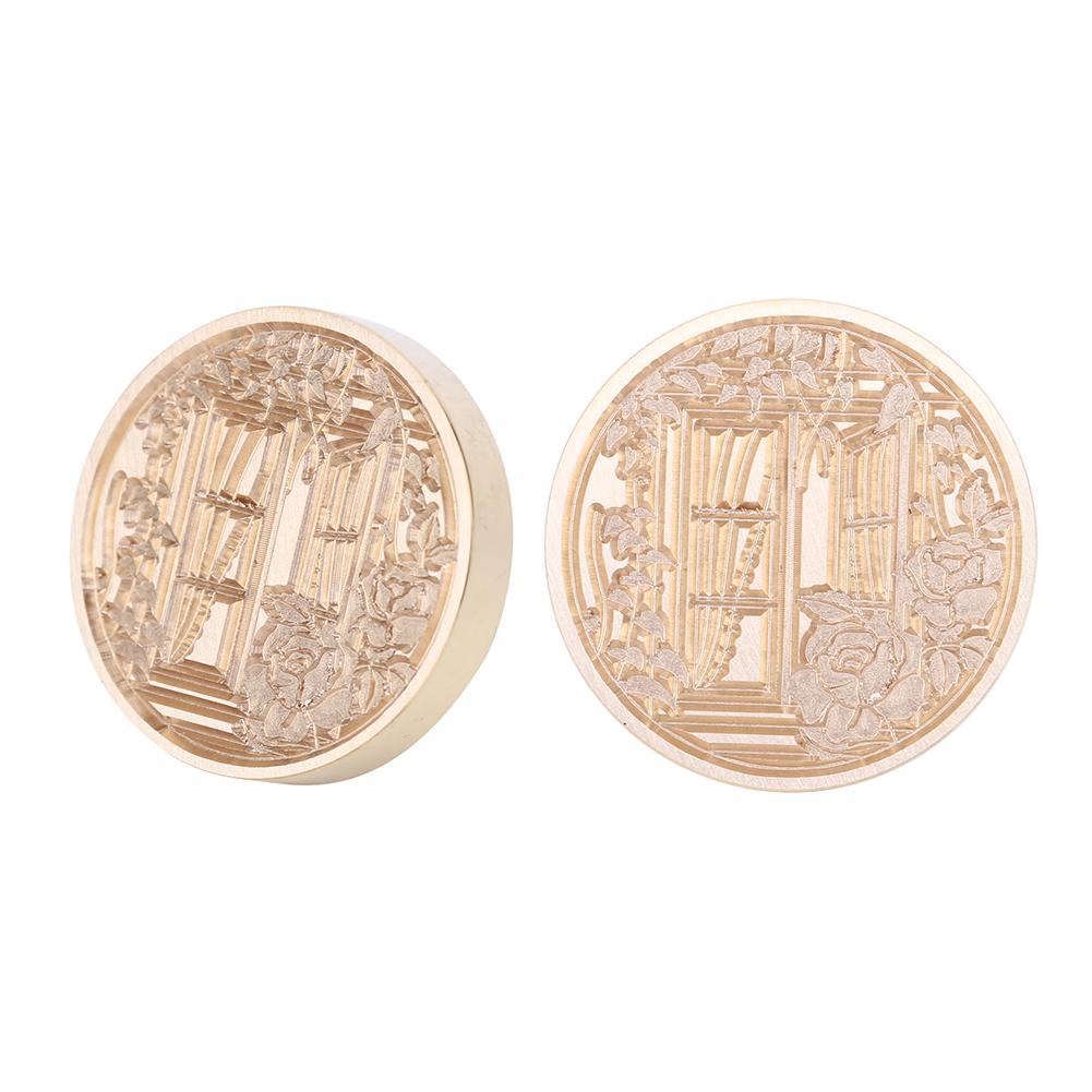 Ретро-антикварная круглая рамочка для уплотнения воска, огненная краска для свадебных приглашений, подарочной упаковки, скрапбукинга, открытки своими руками