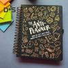 Anti-Planner Notebook Premium White Paper Anti-Bleed Design ADHD-Friendly Daily Organizer with Comics Coloring Pages And Strategies