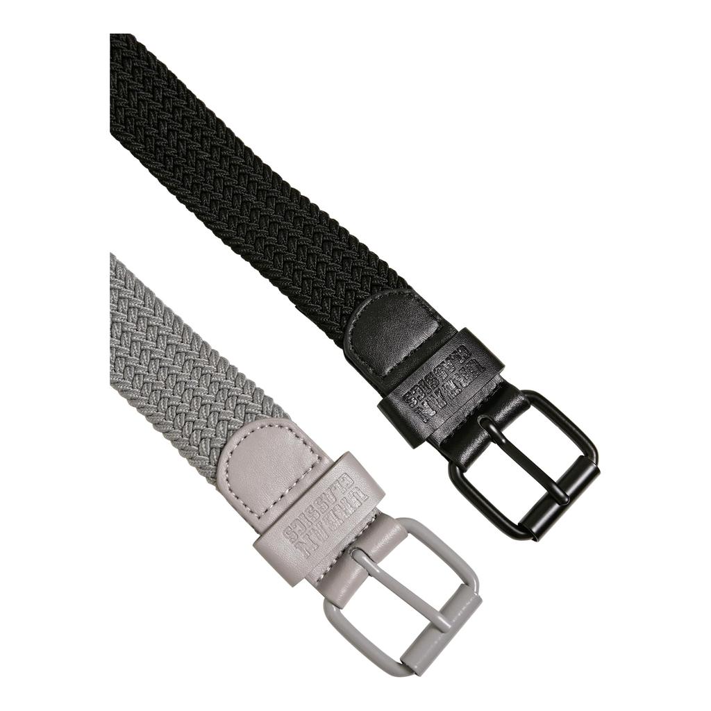 Urban Classics Mens Elasticated Belt (Pack of 2)