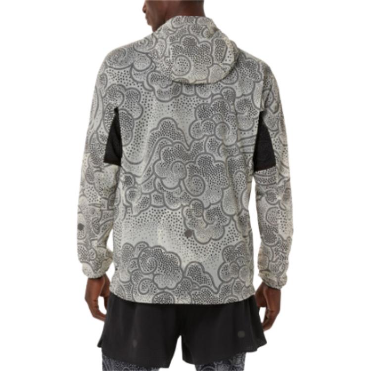Asics Мужская куртка с капюшоном и длинным рукавом с принтом 2011D434-001