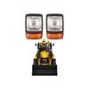 APSMOTIV JCB Headlight for Backhoe Loaders, Loadall, Universal 3C, 3CX, 3D, 3DX, 4C, 4CN, 4CX - 12V Head Lights With Indicator