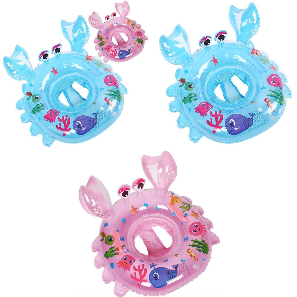 Новый детский плавательный круг 'Краб' для младенцев 0-4 лет, надувной круг для сидения, для мальчиков и девочек, надувной поплавок, подмышечный круг