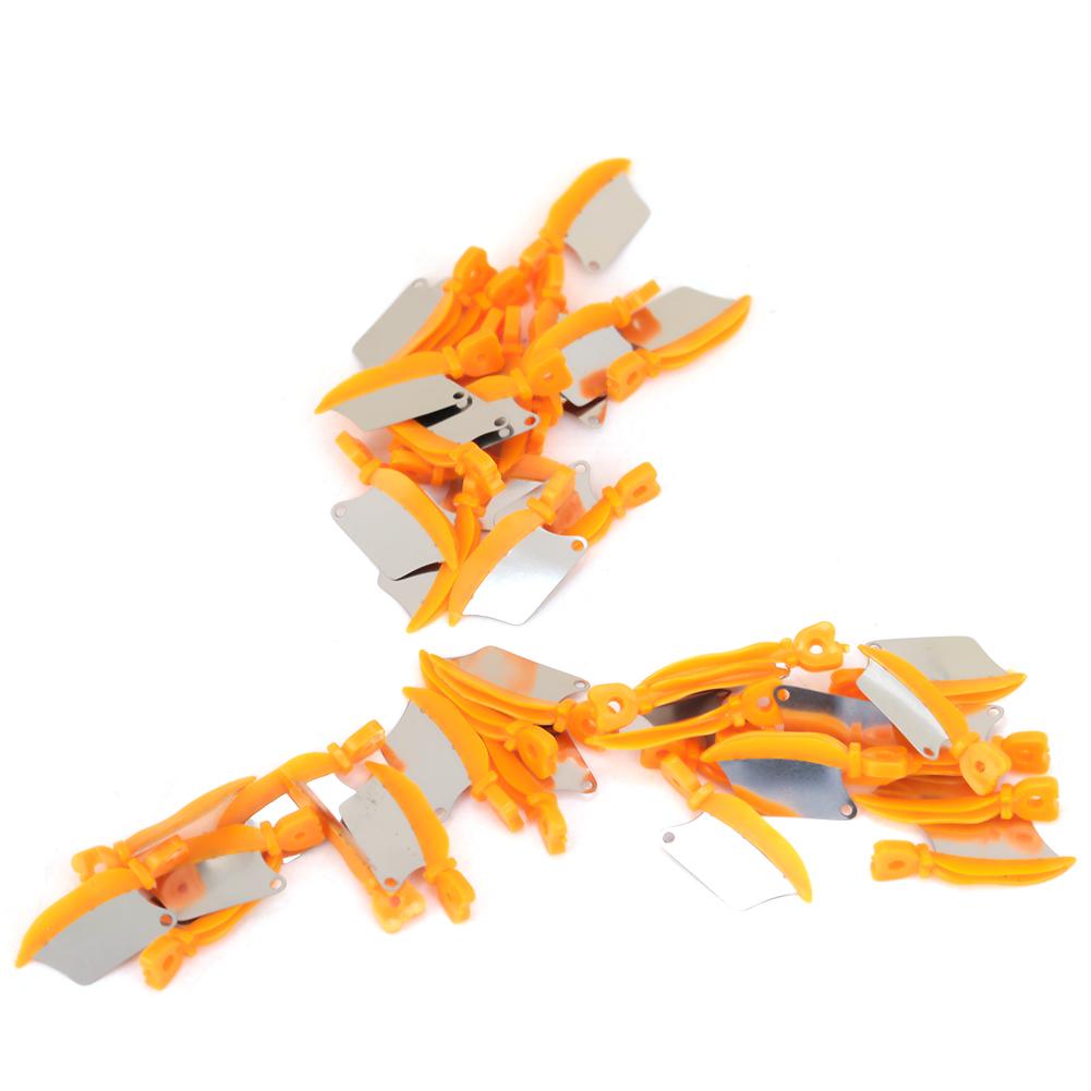 40Pcs Dental Teeth Interproximal Plastic Wedges Dental Accessories (Orange M)