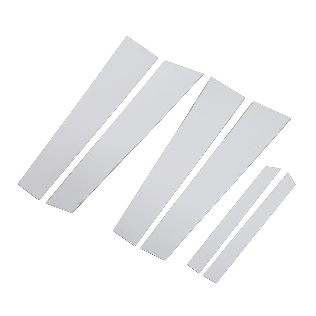 6 шт. Накладка на столб с зеркальной отделкой, хромированная, устойчивая к погодным условиям, отделка столба для двери, окна