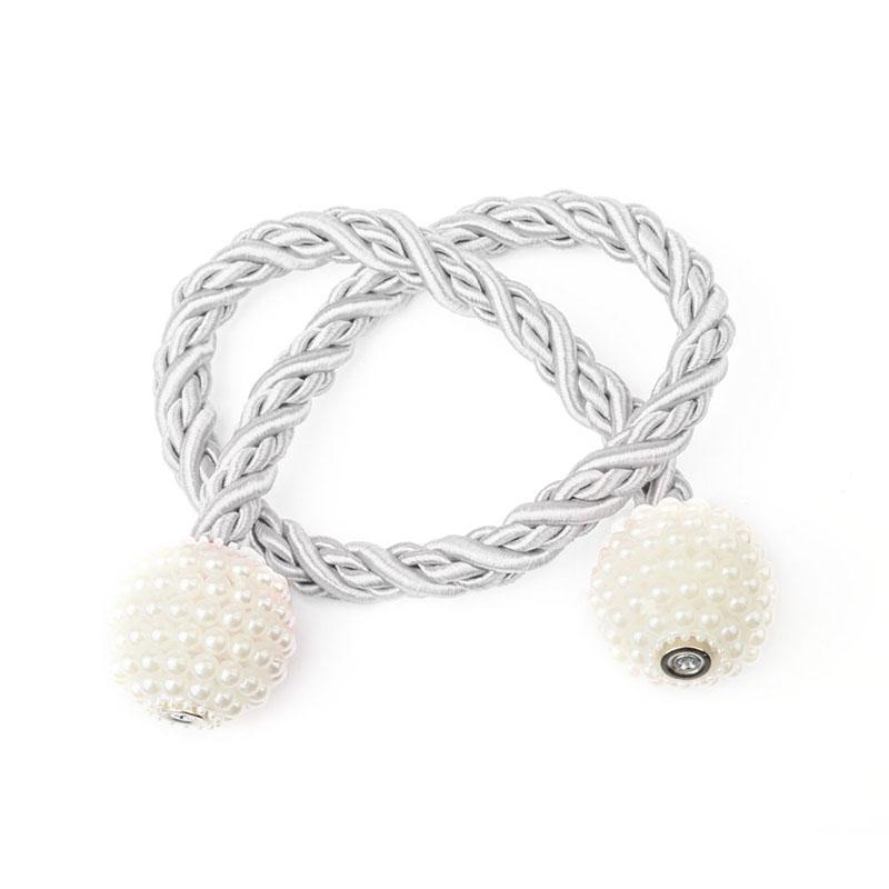 1 шт., магнитный подхват для штор, ремень с жемчугом, подвесной шар, подхваты на спине, пряжка, держатель для веревки, зажим, аксессуары для штор