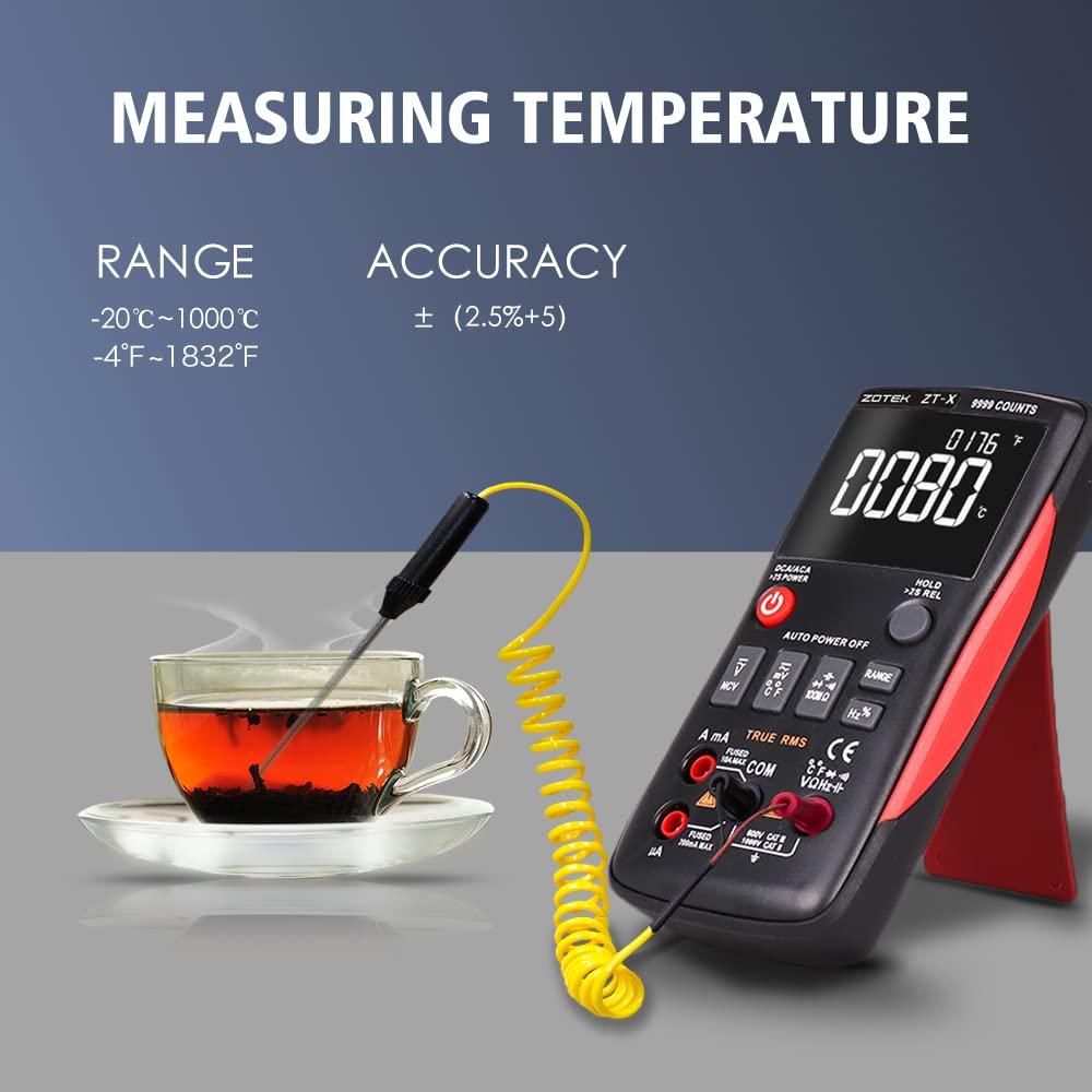 ZOYI ZT-X Digital Multimeter T-RMS Auto Range EBTN LCD DC AC Voltmeter Ammeter Current Capacitor Ohm Temp Hz NCV Tester