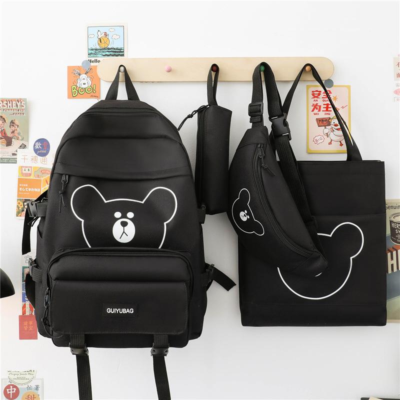 4 шт. Легкий студенческий рюкзак для младших школьников Ins Campus, набор из нескольких предметов