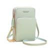 Mobile Phone Bag with Transparent Screen-touching Window Sling Bag Multi Compartments Faux