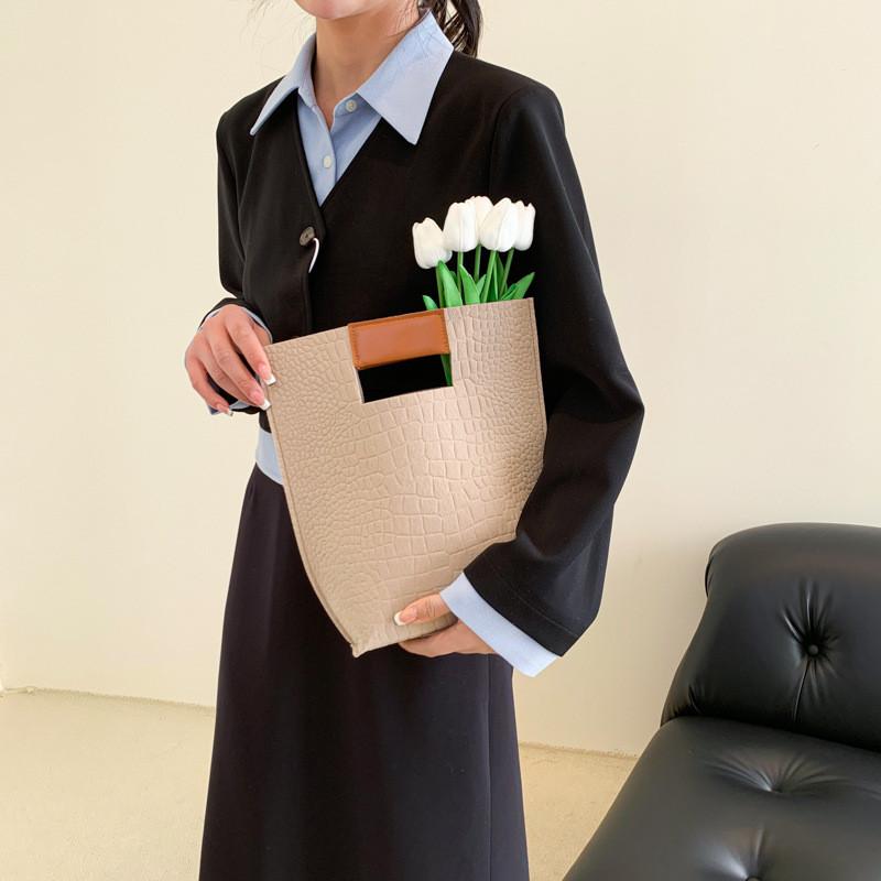 Стильная женская сумка-тоут, летняя трендовая сумка большой вместимости, черного, зеленого, оранжевого, фуксии и хаки цвета