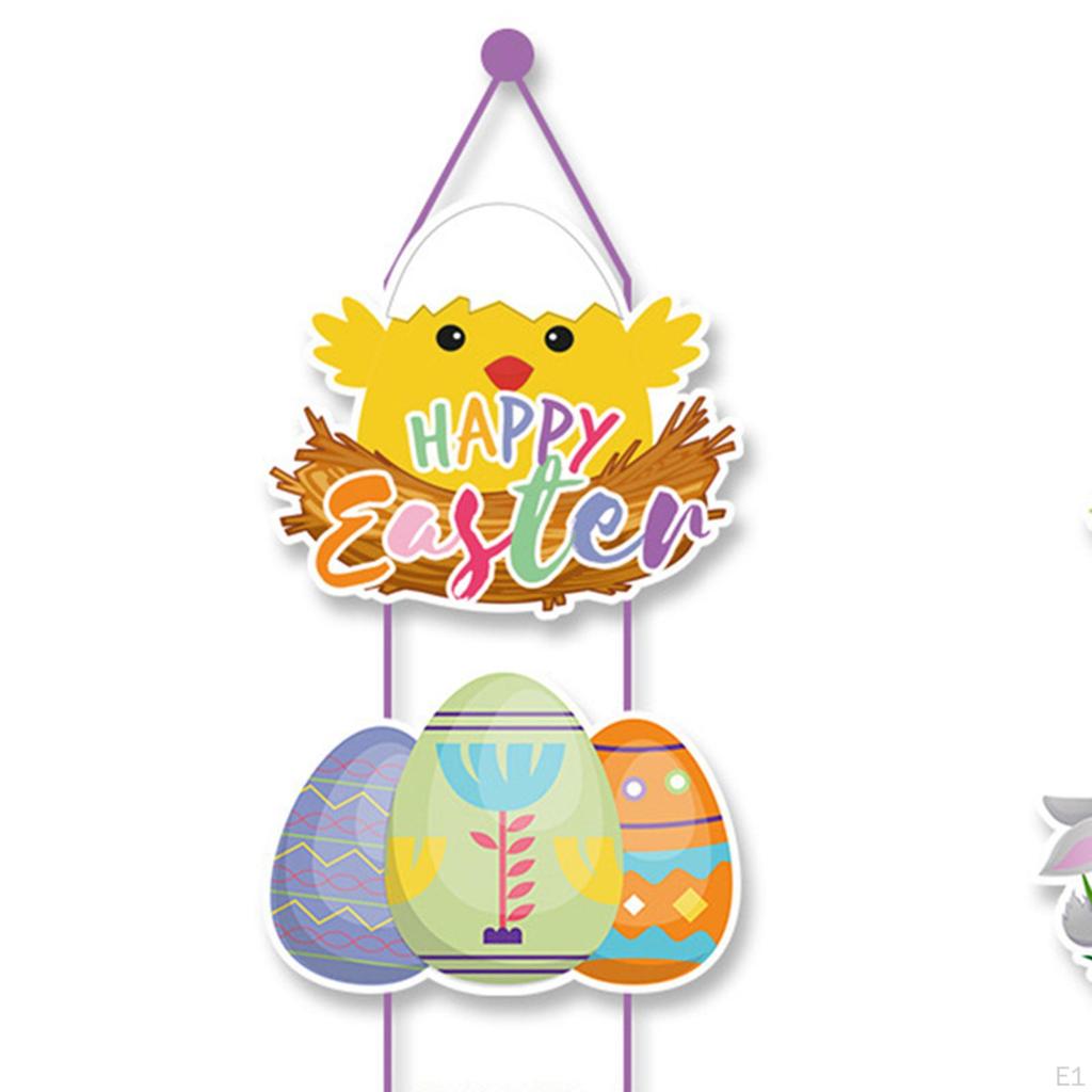 Easter Bunny Rabbit Sign, Decoration, Door Sign Hanger, Hanging Decor for