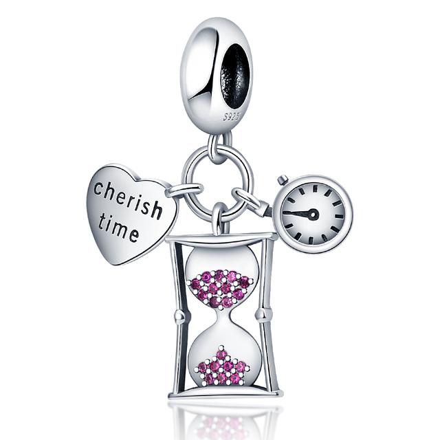 Розовые подвески, бусины из муранского стекла, платовые подвески Ley 925, подходят для браслета, ожерелья, подвеска, серебряный кулон 925, ювелирные изделия