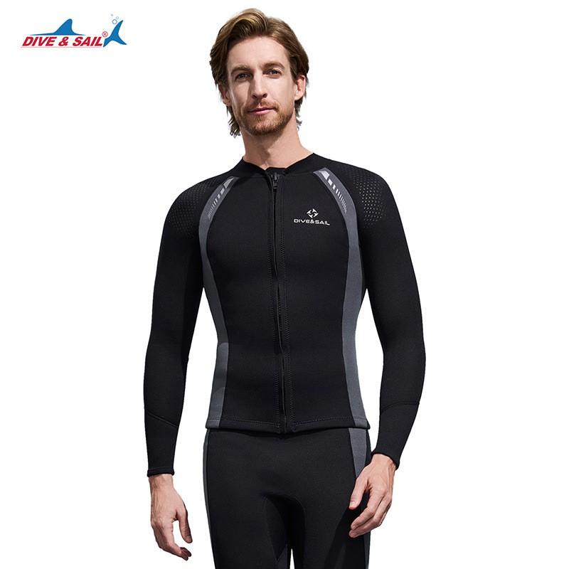 3mm Neoprene Wetsuit Top Scuba Diving Snorkeling Freediving Surfing Sailing Summer Winter Use Unisex