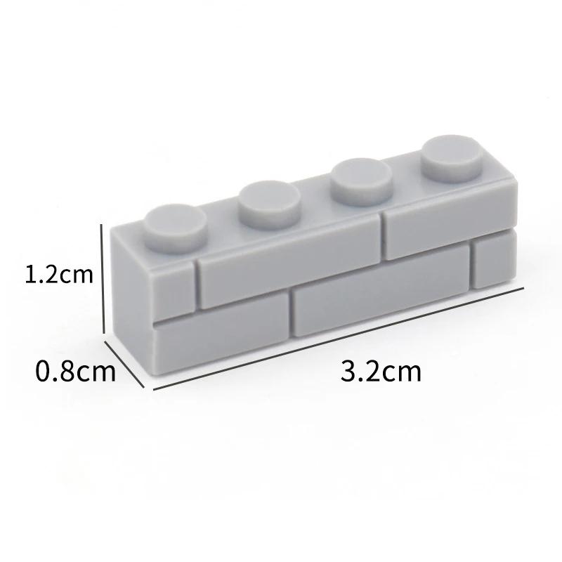 200 шт. Конструктор DIY Толстостенные Фигурки Кирпичики 1x4 Точки Образовательный Творческий Размер Совместимый с Брендами Игрушки для Детей
