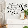 WZ9022 English Slogan Butterfly Love Bedroom Living Room Study Home Beautification Decoration Wall Sticker