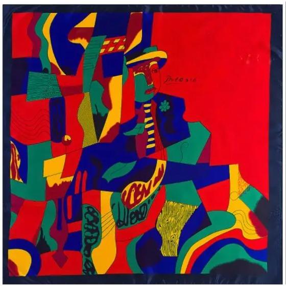 New Oil Painting Floral Print Women Silk Scarf Large Square Scarves Female Bandana Fashion Ladies Hijab Kerchief Scarves