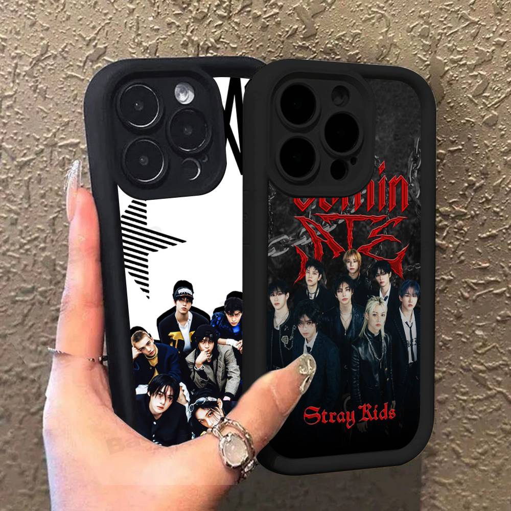 Чехол для телефона Kpop S-Stray K-Kids Для IPhone 17 16 15 14 13 12 11 Pro Max 16E Plus INS Мягкий чехол