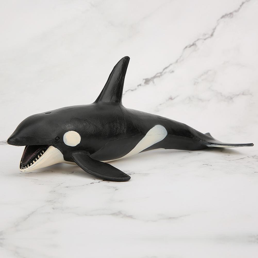 Модель животного в форме косатки, имитация, морская жизнь, детские статические твердые игрушки