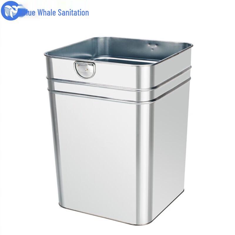 Blue Whale Outdoor Galvanized Square Trash Can Liner