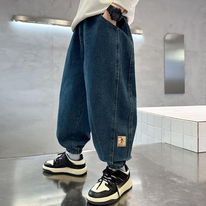 Детская одежда Джинсы для мальчиков Осенние и зимние брюки Детские джинсы и брюки Тренд