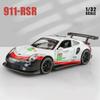 1/32 Porsche 911 GT3 RSR Автомобиль Сплав Модель автомобиля Симуляция Автомобильная декорация Коллекция Подарок Игрушка Литая модель Игрушка для мальчика