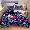 3pcs set Christmas Festive 1 Quilt Cover + 2 Pillowcases, All Seasons Bedroom Setting, Perfect for Home and Dorm Decor a181