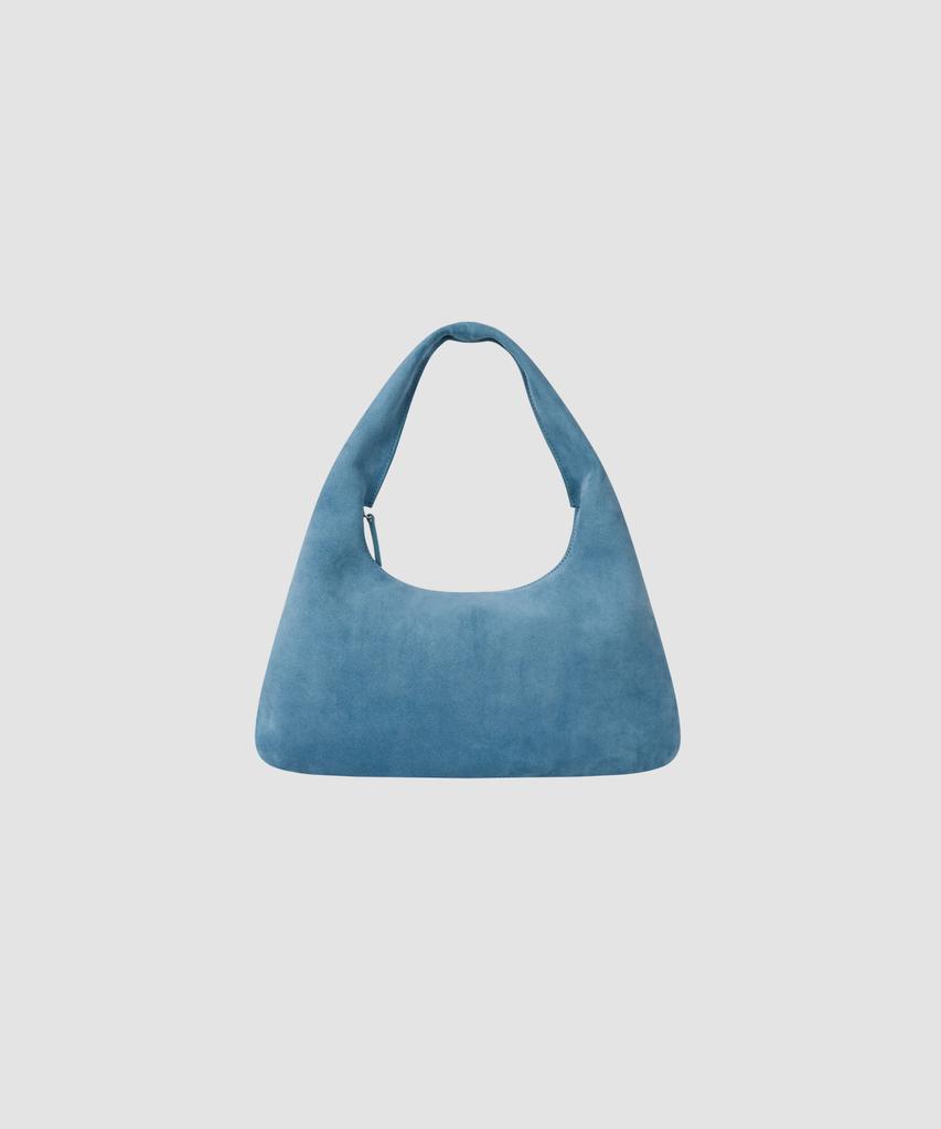 The Lille Margaret Shoulder Bag_Blue(Suede)