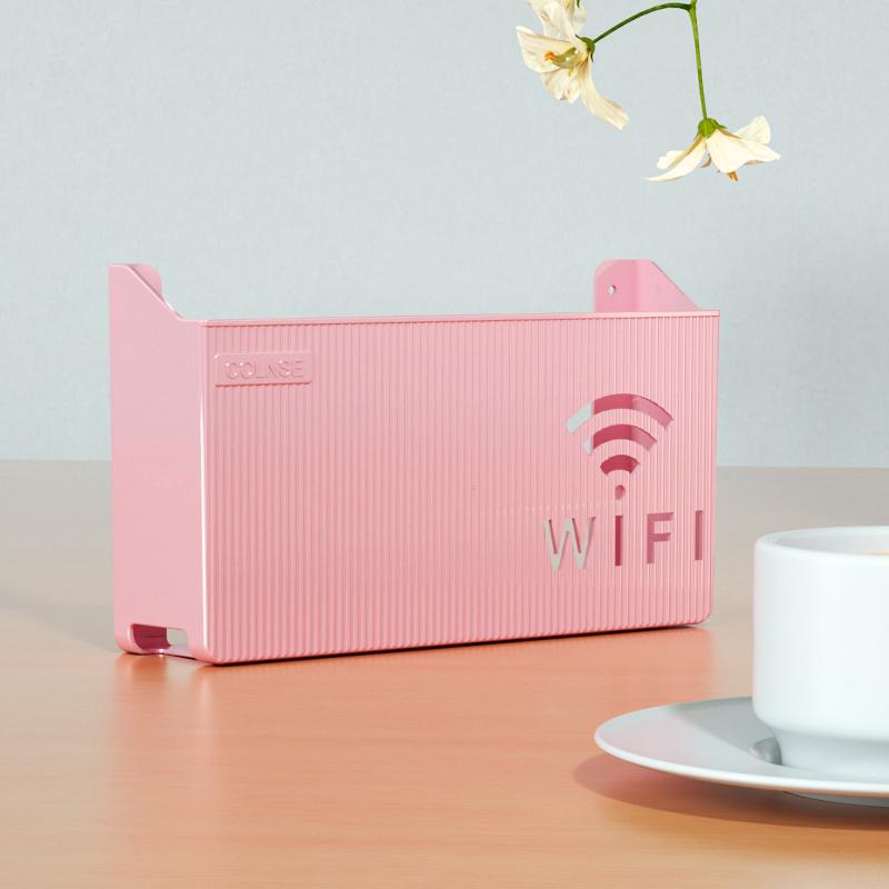 1 шт., настенный беспроводной Wi-Fi маршрутизатор, полка для хранения, настенный органайзер, кабельный кронштейн, кронштейн для питания, АБС-пластик, коробка для домашнего декора