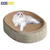 2-в-1 Когтеточка для кошек Защита мебели Игрушки для стачивания когтей Овальная Сизалевое плетение Износостойкое Кошачье гнездо Аксессуары для кошек