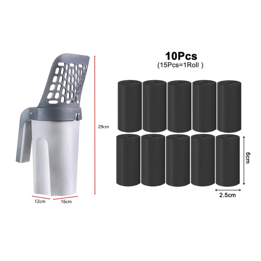 Лопата для кошачьего туалета, совок с мешком для наполнения, фильтр для домашних животных, очиститель туалета, мусоросборник, принадлежности для кошек, ящик для кошачьего туалета, самоочистка