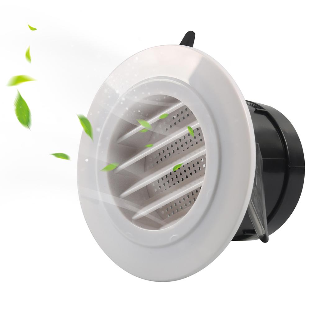 Upgraded Round Air Vent Louver Grille Cover Soffit Vent Easy Installation Used for Bathroom Office Kitchen Ventilation