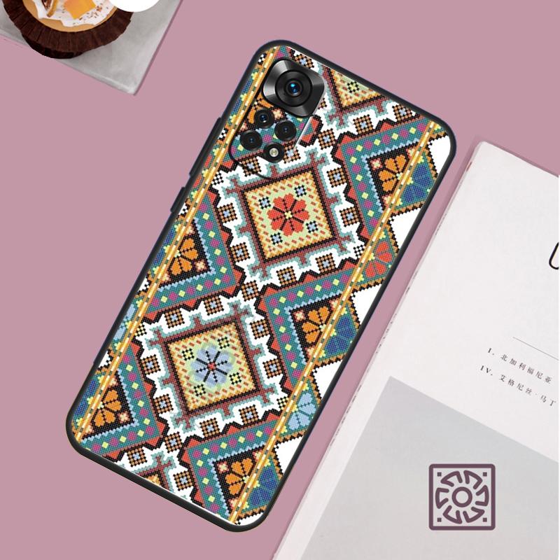Чехол с украинским узором для Redmi Note 13 Pro 12 11 10 9 8 Pro 9S 10S 11S 12S 10A 9C 10C 12C 13C