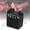 5W Mini Guitar Amplifier Amp Speaker with 3.5mm & 6.35mm Inputs 1/4 Inch Output Supports Volume Tone Adjustment Overdrive