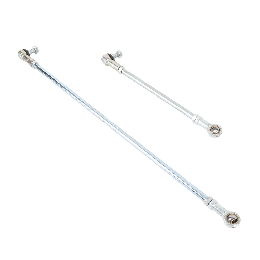 Go Kart Long Short Tie Rod Kit Steel Alloy Shock Proof Impact Resistant Enhanced Steering Sensitivity Replacement for