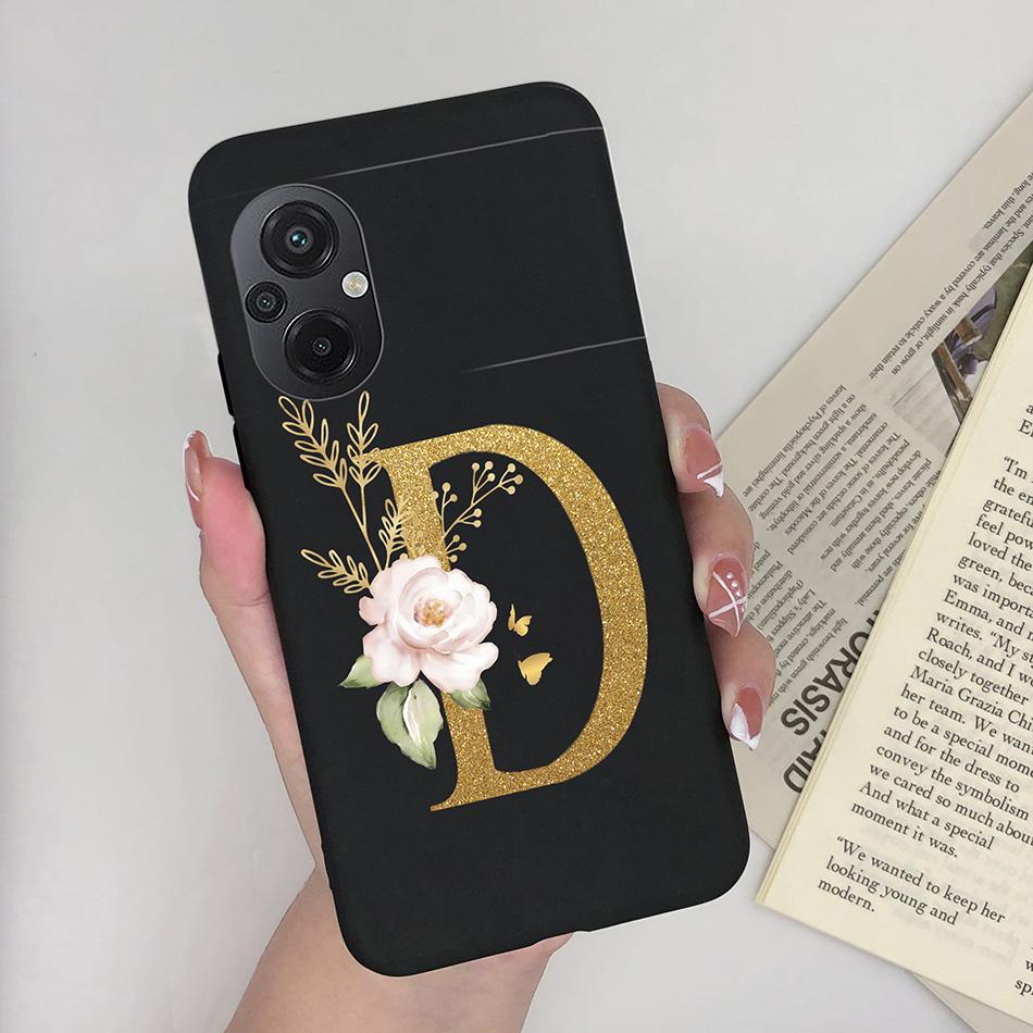 Для Xiaomi POCO M5 Чехол Роскошный Модный Силиконовый Мягкий ТПУ Задняя Панель Защитная Оболочка Телефона Для Xioami POCO M5 4G Милый Чехол с Буквами Сумки