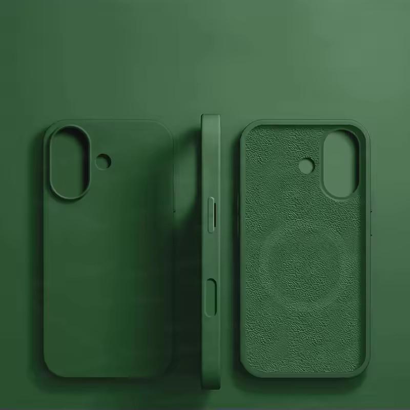 НОВЫЙ Жидкий силиконовый чехол для телефона с поддержкой Magsafe Для iPhone 16 15 13 14 11 12 Pro Max 16 15 Plus Магнитная беспроводная зарядка Мягкая крышка