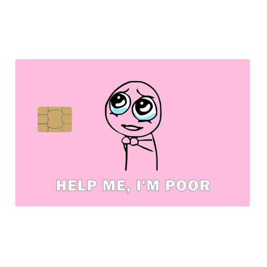 Наклейка-скин на кредитную карту Смешная наклейка-обертка для дебетовой карты для банковской карты, карты метро, карты-ключа, дебетовой кредитной карты