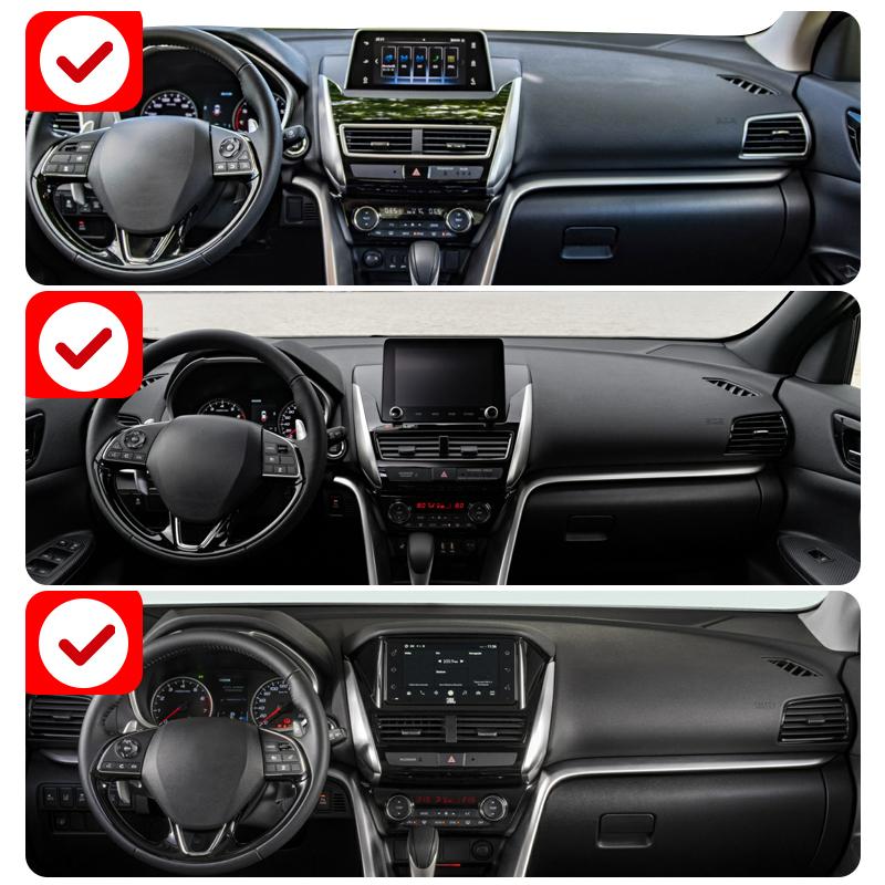 Для Mitsubishi Eclipse Cross 2017 2018 2019 2020 2021 2022 2023 Чехол на приборную панель автомобиля, избегайте попадания света, коврики с защитой от ультрафиолета, нескользящий коврик