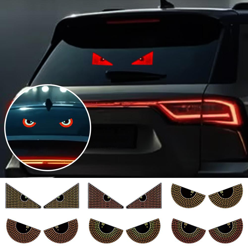 Car Windshield Glow Flexible LED Panel Devil Eyes Light LED Signal Lights Flashing LED Decoration Light For Car Windshield F6V0