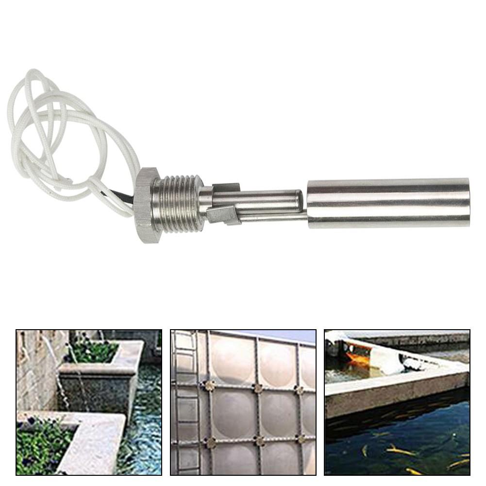 Horizontal Tank Liquid Float Switch Water Level Sensor Stainless Steel 50W 220V